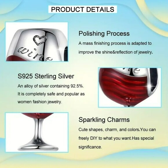 Wine Glass Charm (SKU #3030) - Picture 4 of 7